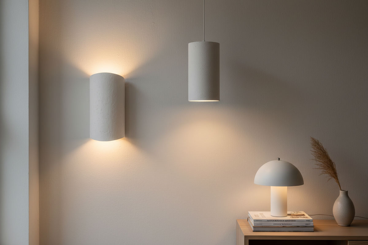 гіпсові світильники