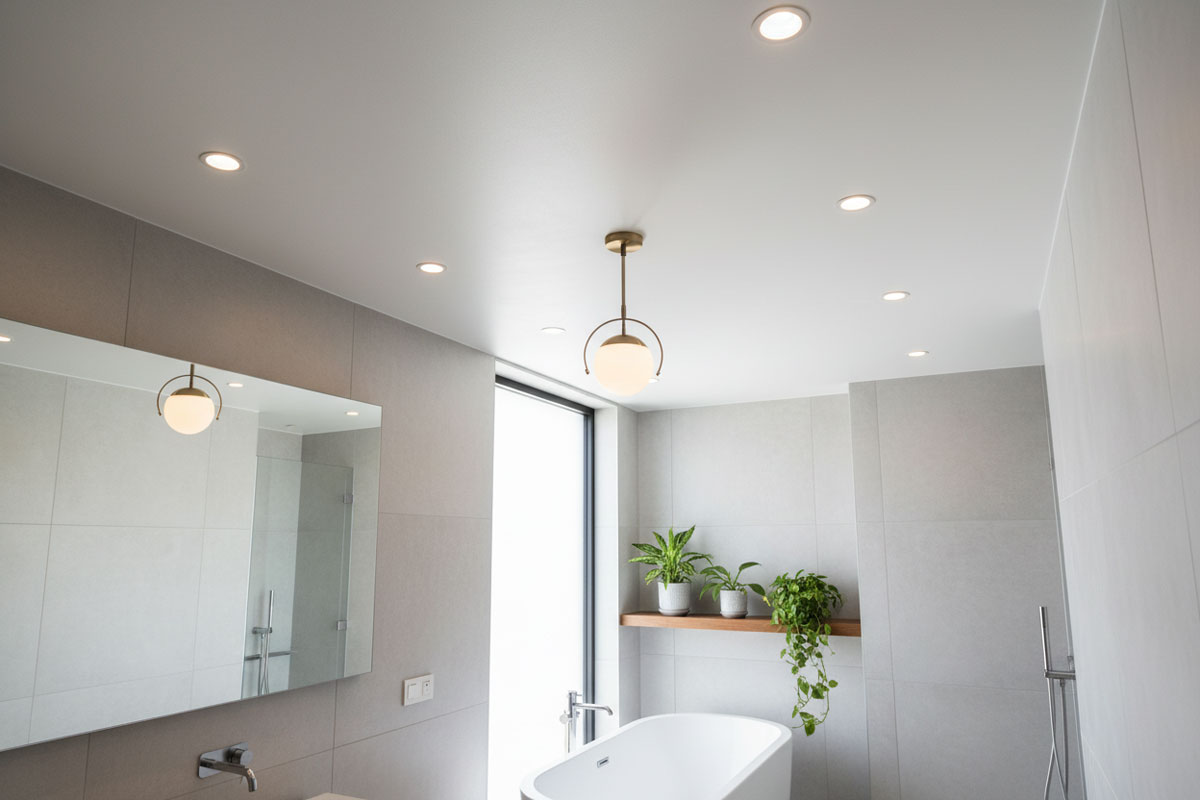 стельовий світильник для ванної