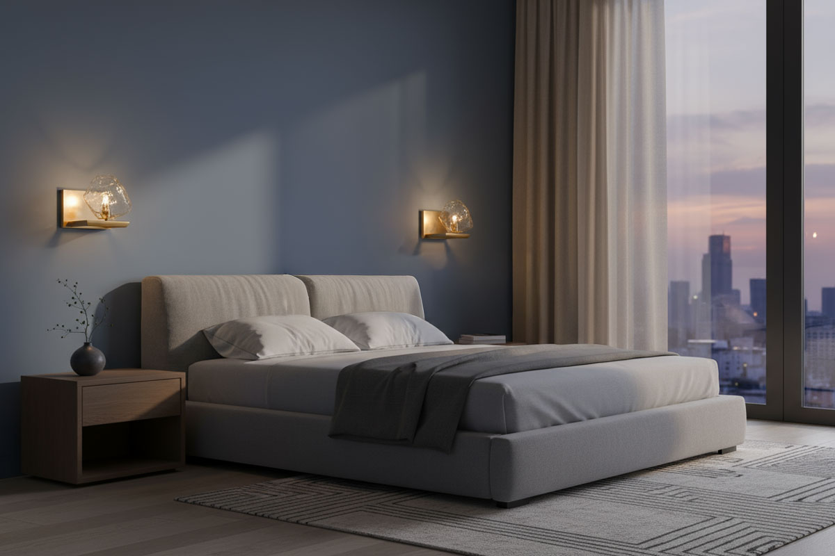 бра под интерьер спальни