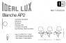 Светильник настенный BLANCHE AP2 NERO Ideal Lux 111889 2
