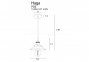 Підвісний світильник HAGA GY/BS Maxlight P0321 1