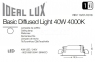 Светильник встраиваемый BASIC WIDE 40W 4000K Ideal Lux 193441 3