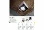 Точечный светильник MOOD PL1 SMALL SQUARE BK Ideal Lux 243948 0
