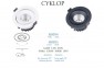 Точковий світильник CYKLOP LED IP65 WH Maxlight H0094 1