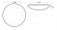 Настінно-стельовий світильник Osmont AURA-5 40095 (IP43) 0