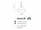 Підвісний світильник DECORA Azzardo LP5069-M-BK 2