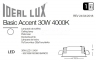 Светильник встраиваемый BASIC ACCENT 30W 4000K Ideal Lux 193380 4