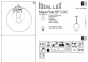 Підвісний світильник MAPA FADE SP1 D40 Ideal Lux 161334 1