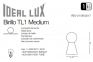 Лампа настольная BIRILLO TL1 MEDIUM FUME' Ideal Lux 116587 2