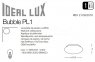 Светильник потолочный BUBBLE PL1 Ideal Lux 135250 3