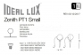 Светильник уличный ZENITH PT1 SMALL ANTRACITE Ideal Lux 108407 1