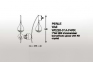 Настенный светильник ZumaLine PERLE W0226-01A-F4RK 1