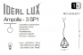 Люстра підвісна AMPOLLA-3 SP1 NERO Ideal Lux 148175 1