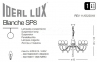 Люстра підвісна BLANCHE SP8 NERO Ideal Lux 111896 3
