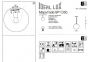 Підвісний світильник MAPA FADE SP1 D50 Ideal Lux 161327 1