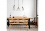 Підвісна люстра MODESTO 3 BK/WOOD TK-Lighting 10158 0