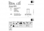 Подвесной светильник SHOTS SP6 BIANCO Ideal Lux 186825 1