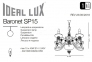 Люстра подвесная BARONET SP15 Ideal Lux 168289 2