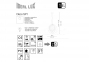 Підвісний світильник DISCO SP1 BIANCO Ideal Lux 103723 1
