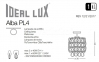 Люстра стельова ALBA PL4 Ideal Lux 026008 1