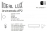 Світильник настінний ANDROMEDA AP2 COFFEE Ideal Lux 163550 0