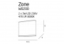 Настенный светильник ZONE IP44 Maxlight W0200 1