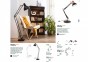 Настольная лампа WALLY BK Ideal Lux 265278 0