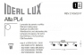 Настенно - потолочный светильник ALFA PL4 BIANCO Ideal Lux 122731 0