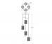 Підвісний світильник ZumaLine GIANNA LED P0386-04B-B5AC 0