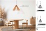Подвесная люстра ERIS WOOD d64 TK-Lighting 6611 1