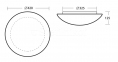 Настенно-потолочный светильник Osmont AURA-4 40086 (IP43) 0