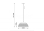 Подвесной светильник ZumaLine FORO JD4053L-01SG 1