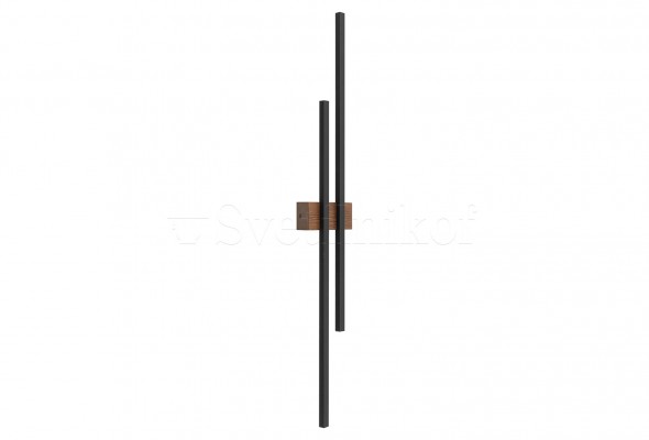 Настенный светильник FLASH LED 2 24W BK/WOOD-dark TK-Lighting 6628