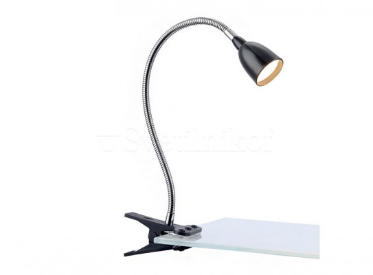 Настольная лампа-прищепка светодиодная MARKSLOJD TULIP Black 106092