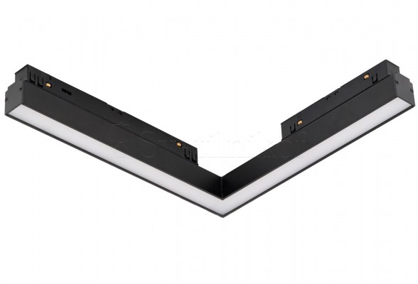 Магнитный трековый светильник ALFA SAGA CORNER A 24W DALI CCT DIMM BK Azzardo AZ6288