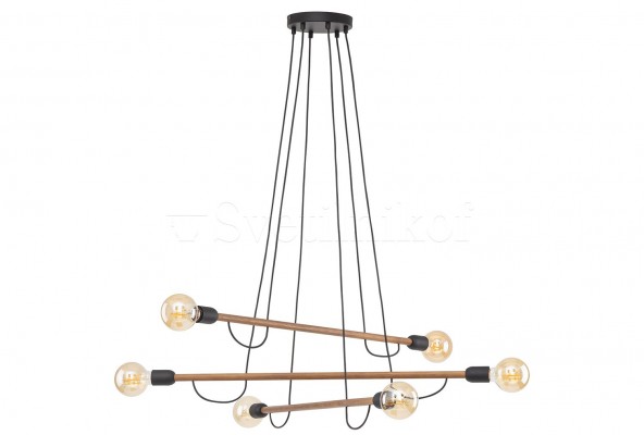 Подвесная люстра HELIX 6 WOOD TK-Lighting 4950