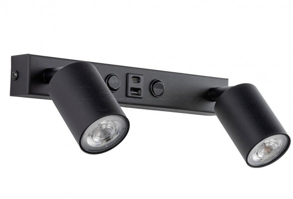 Спот настенный TOP 2 USB BK TK-Lighting 10277