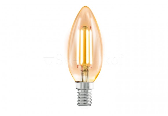 Лампа E14-LED-C35 4W AMBER 2200K Eglo 11557