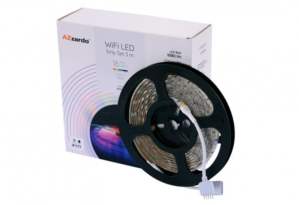 Светодиодная лента SMART Wi-Fi 4000K RGBW IP65 3m + контроллер Azzardo AZ3474