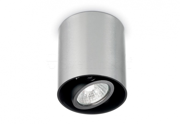 Точечный светильник MOOD PL1 SMALL ROUND ALLUMINIO Ideal Lux 140865