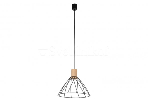 Підвісний світильник MODESTO 29 BK/WOOD TK-Lighting 10156