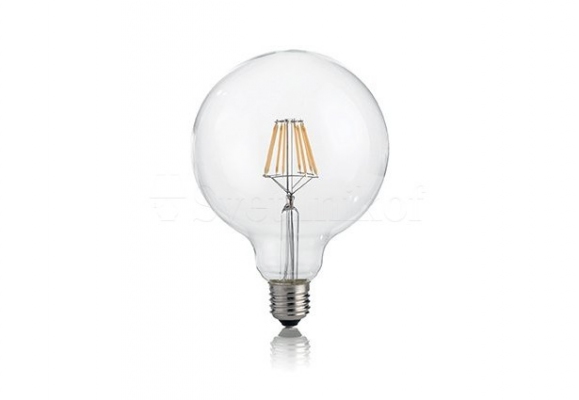 Лампа LED CLASSIC E27 8W GLOBO D95 TRASPARENTE 3000K Ideal Lux 101323