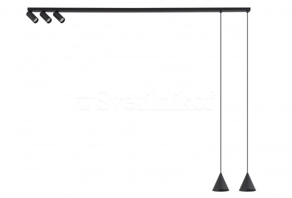 Комбінований світильник (спот + підвісний) FOURTY BK Nowodvorski 11448