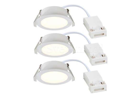 Точковий світильник для ванної OLEA LED WH 3-set Nordlux 2510400101