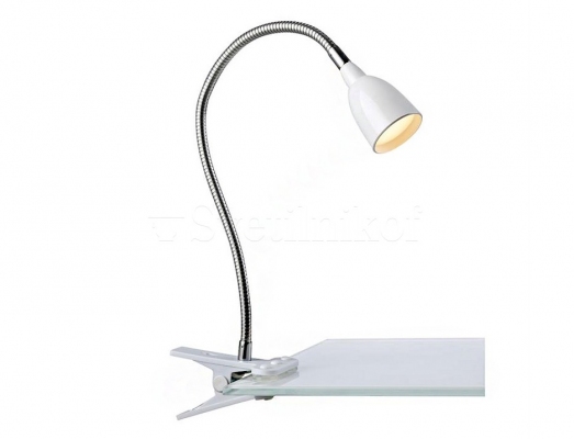 Настольная лампа-прищепка светодиодная MARKSLOJD TULIP White 106091