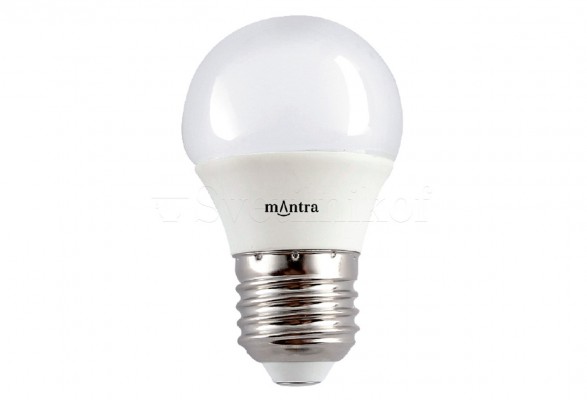 Лампа LED 5,5W E27 4000K Mantra R09223