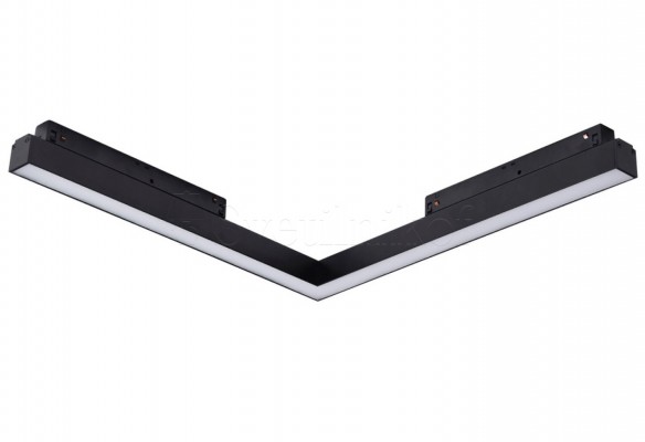 Магнитный трековый светильник ALFA SAGA II CORNER A 25W 4000K BK Azzardo AZ5497
