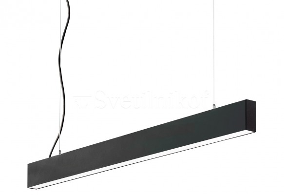 Подвесной линейный светильник Steel LED 3000K BK Ideal Lux 276687
