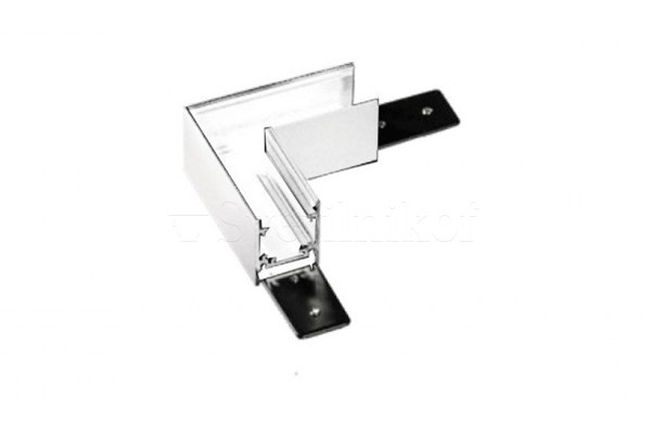 Кутовий конектор магнітний ALFA 27 L-90 A WH Azzardo AZ5004