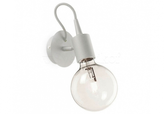 Настенный светильник EDISON AP1 BIANCO Ideal Lux 138374